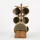 Tea Cup and Saucer Set 6 Pcs With Wooden Stand